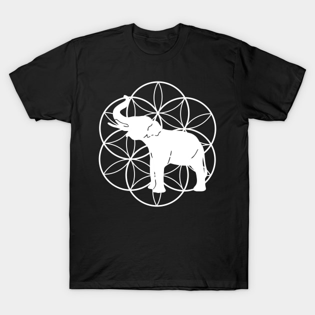 Funny Elephant Geometry T-shirt T-Shirt by thefriendlyone